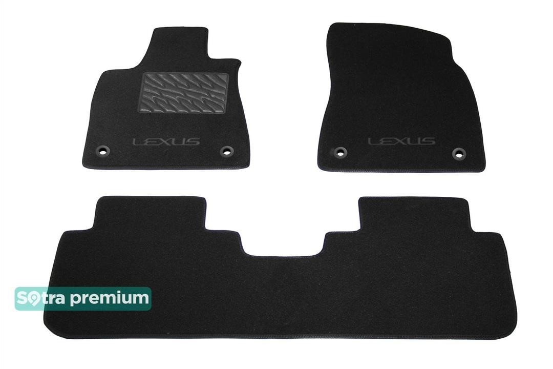Sotra 90782-CH-BLACK The carpets of the Sotra interior are two-layer Premium black for Lexus RX (mkIV) 2016-2022, set 90782CHBLACK