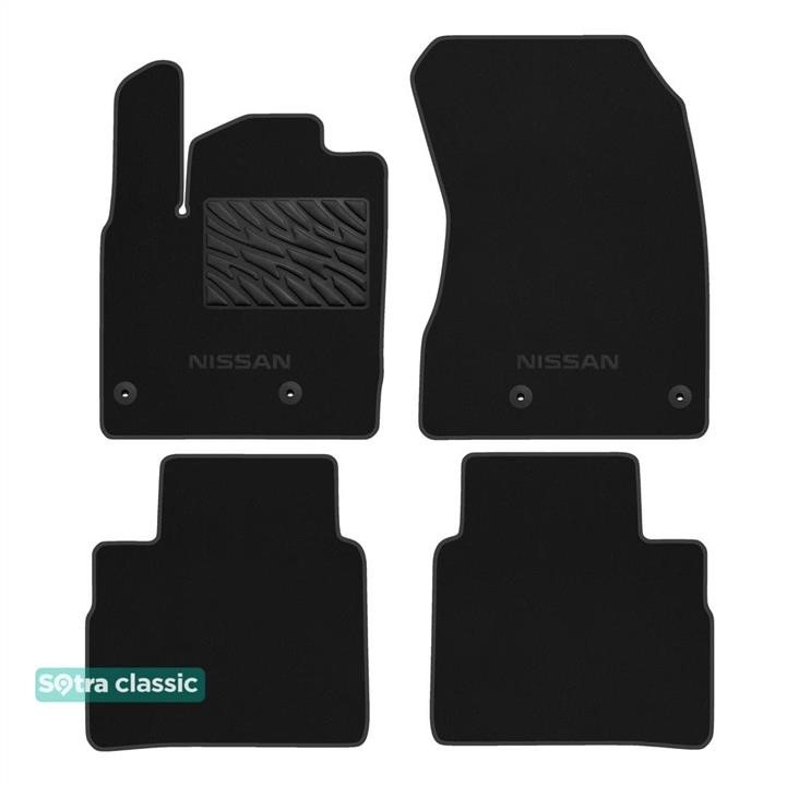 Sotra 90819-GD-BLACK The carpets of the Sotra interior are two-layer Classic black for Nissan X-Trail (mkIV) / Rogue (mkII) 2021-, set 90819GDBLACK