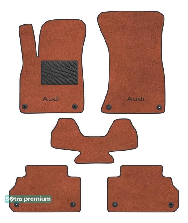 Sotra 90793-CH-TERRA The carpets of the Sotra interior are two-layer Premium terracotta for Audi Q5/SQ5 (mkII) 2017-, set 90793CHTERRA