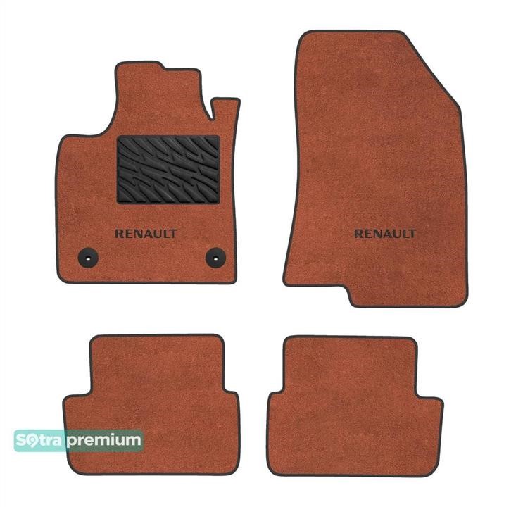 Sotra 90820-CH-TERRA The carpets of the Sotra interior are two-layer Premium terracotta for Renault / Dacia Sandero (mkIII) 2021-, set 90820CHTERRA
