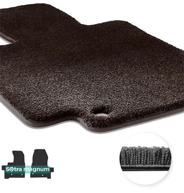 Sotra 90823-MG15-BLACK The carpets of the Sotra interior are two-layer Magnum black for Ford Transit/Tourneo Custom (mkI) (2 seats) (1 row) 2018- Automatic, set 90823MG15BLACK
