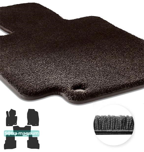 Sotra 90933-MG15-BLACK The carpets of the Sotra interior are two-layer Magnum black for Mazda CX-9 (mkII) (1-2 row) 2016-, set 90933MG15BLACK
