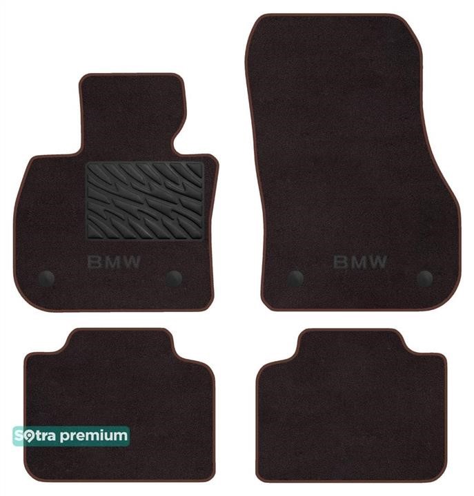 Sotra 90887-CH-CHOCO The carpets of the Sotra interior are two-layer Premium brown for BMW 2-series (U06)(Active Tourer) 2021-, set 90887CHCHOCO