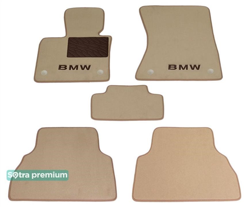 Sotra 90854-CH-BEIGE The carpets of the Sotra interior are two-layer Premium beige for BMW X5 (E70) / X6 (E71) (with Velcro) 2007-2014, set 90854CHBEIGE
