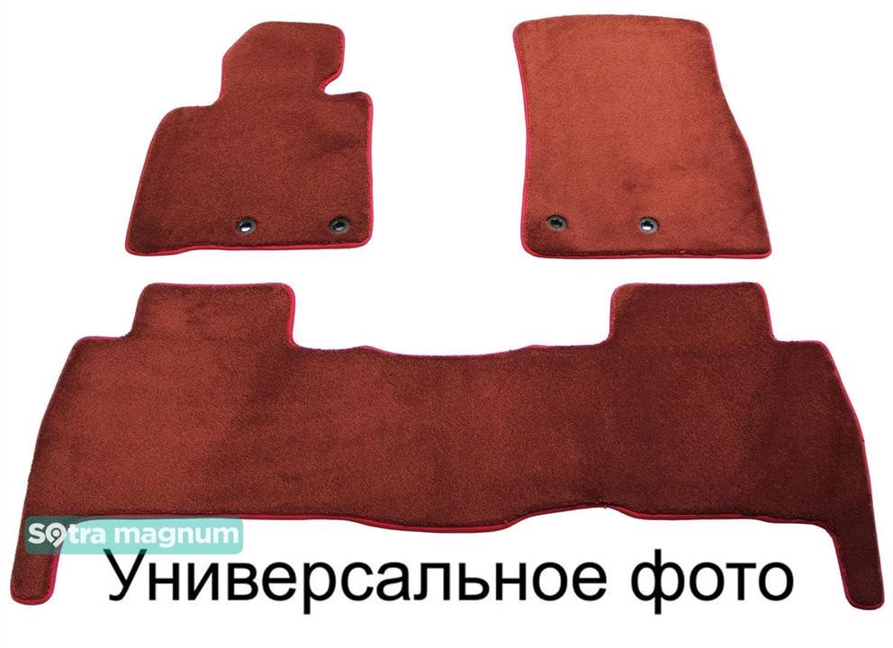 Sotra 02634-MG20-RED The carpets of the Sotra interior are two-layer Magnum red for Renault Megane (mkII) (coupe) 2002-2006, set 02634MG20RED