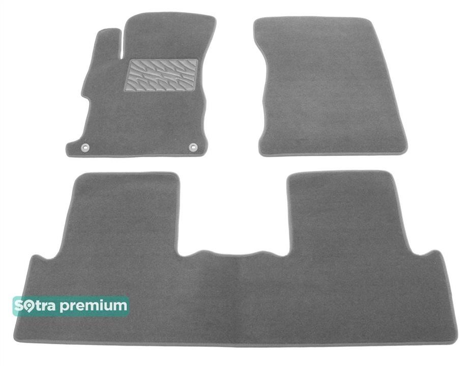 Sotra 05477-CH-GREY The carpets of the Sotra interior are two-layer Premium gray for Honda Civic (mkIX)(FB) 2011-2015, set 05477CHGREY