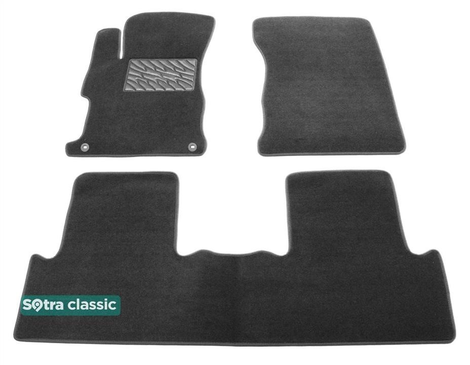 Sotra 05477-GD-GREY The carpets of the Sotra interior are two-layer Classic gray for Honda Civic (mkIX)(FB) 2011-2015, set 05477GDGREY