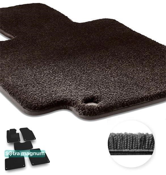 Sotra 05613-MG15-BLACK The carpets of the Sotra interior are two-layer Magnum black for Volvo XC90 (mkII) (not hybrid) (1-2 row) 2015-2022, set 05613MG15BLACK