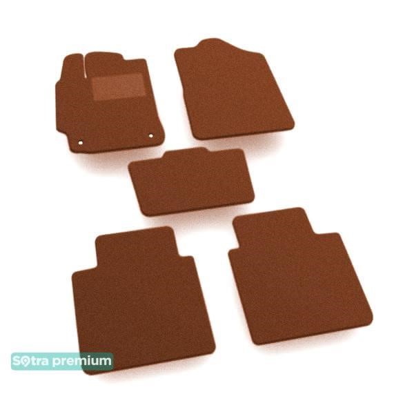 Sotra 05619-CH-TERRA The carpets of the Sotra interior are two-layer Premium terracotta for Toyota Camry (mkVII)(XV55) 2014-2017 (USA), set 05619CHTERRA