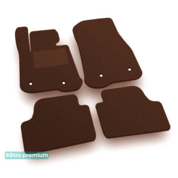 Sotra 05641-CH-CHOCO The carpets of the Sotra interior are two-layer Premium brown for BMW 4-series (F33; F83) (convertible) 2013-2020, set 05641CHCHOCO