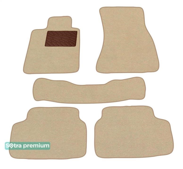 Sotra 06313-CH-BEIGE The carpets of the Sotra interior are two-layer Premium beige for BMW 6-series (G32)(Gran Turismo) 2017-, set 06313CHBEIGE