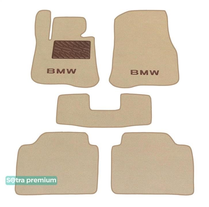 Sotra 07937-CH-BEIGE Sotra interior mat, two-layer Premium beige for BMW 4-series (F36) (gran coupe) 2013-2020 07937CHBEIGE