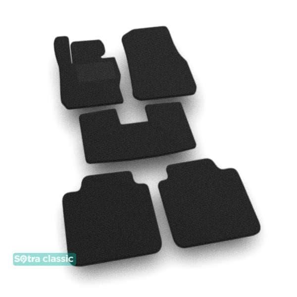 Sotra 07938-GD-BLACK The carpets of the Sotra interior are two-layer Classic black for BMW 3-series (F34)(Gran Turismo)(all-wheel drive) 2013-2020, set 07938GDBLACK