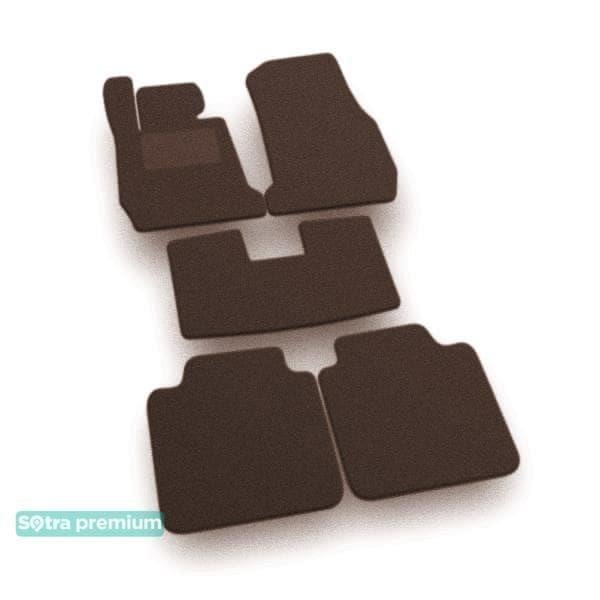 Sotra 07939-CH-CHOCO The carpets of the Sotra interior are two-layer Premium brown for BMW 3-series (F34)(Gran Turismo)(rear-wheel drive) 2013-2020, set 07939CHCHOCO