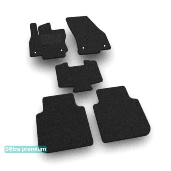 Sotra 07940-CH-BLACK Sotra interior mat, two-layer Premium black for Volkswagen Tiguan (mkII)(Allspace)(1-2 row) 2016- 07940CHBLACK