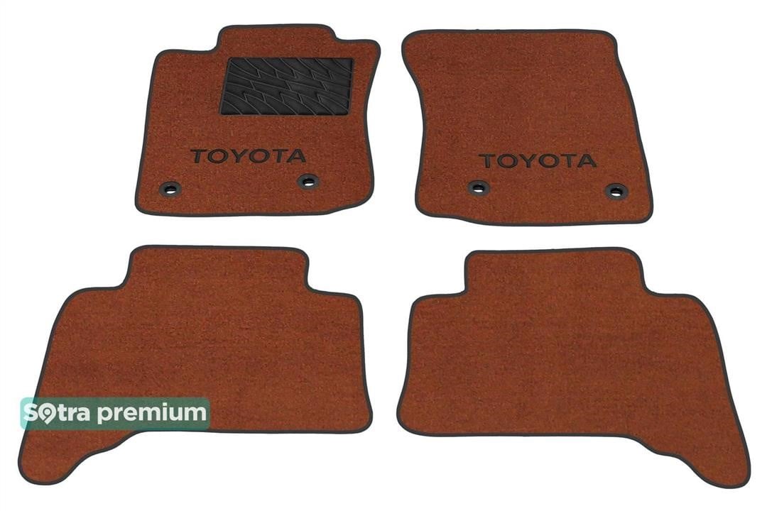 Sotra 07973-CH-TERRA Sotra interior mat, two-layer Premium terracotta for Toyota Land Cruiser Prado (J150) / 4Runner (mkV) (4 clips) 2013- 07973CHTERRA