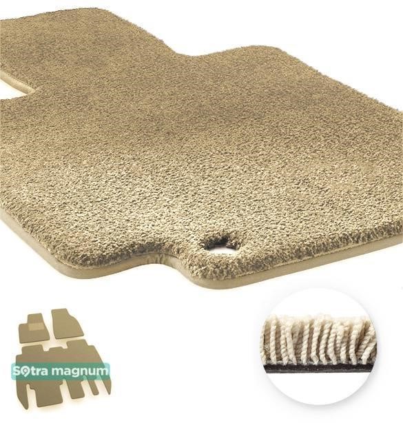 Sotra 07944-MG20-BEIGE The carpets of the Sotra interior are two-layer Magnum beige for Tesla Model X (mkI) (5 seats) (1st-2nd row) 2016-, set 07944MG20BEIGE