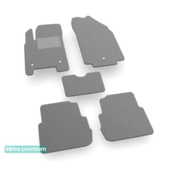 Sotra 07998-CH-GREY The carpets of the Sotra interior are two-layer Premium gray for Chevrolet Spark (mkIII) (electric) 2013-2016, set 07998CHGREY