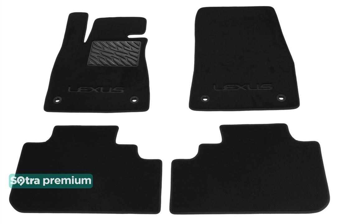 Sotra 08532-CH-GRAPHITE The carpets of the Sotra interior are two-layer Premium dark-gray for Lexus RX (mkIV) 2016-2022, set 08532CHGRAPHITE