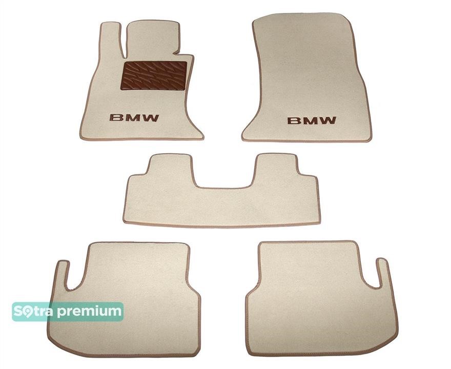 Sotra 08961-CH-BEIGE The carpets of the Sotra interior are two-layer Premium beige for BMW 5-series (F10/F11) (rear-wheel drive) 2013-2016, set 08961CHBEIGE
