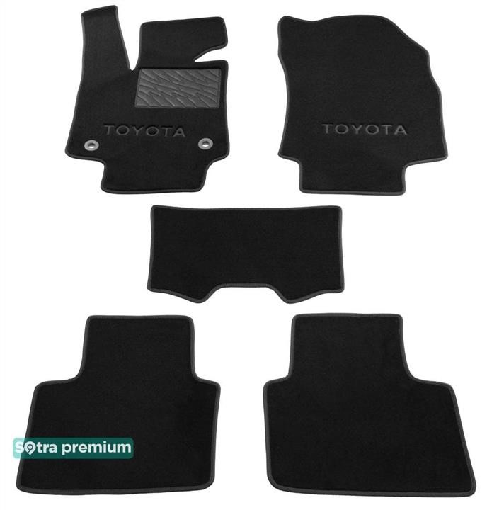 Sotra 09064-CH-GRAPHITE The carpets of the Sotra interior are two-layer Premium dark-gray for Toyota RAV4 (mkV) 2018 -, set 09064CHGRAPHITE
