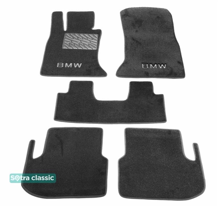 Sotra 08961-GD-GREY The carpets of the Sotra interior are two-layer Classic gray for BMW 5-series (F10/F11) (rear-wheel drive) 2013-2016, set 08961GDGREY