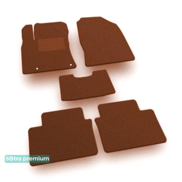 Sotra 09129-CH-TERRA The carpets of the Sotra interior are two-layer Premium terracotta for Kia Ceed (mkIII) (hatchback) 2018-; XCeed (mkI) 2019-, set 09129CHTERRA