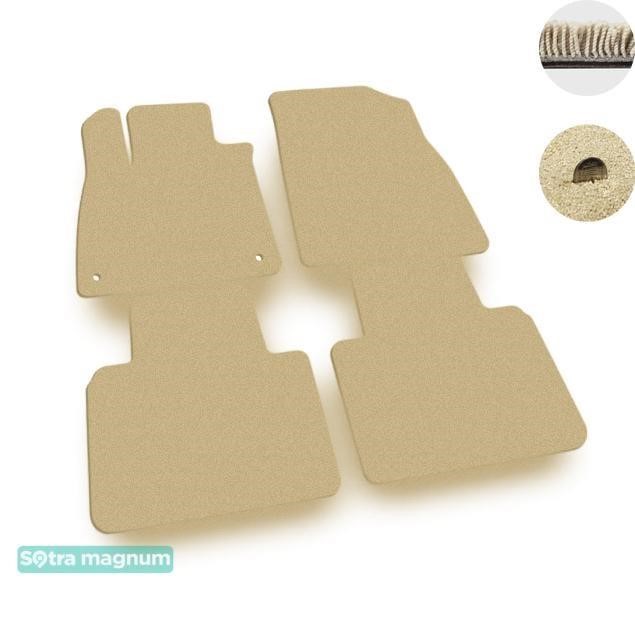 Sotra 09134-MG20-BEIGE The carpets of the Sotra interior are two-layer Magnum beige for Honda Accord (mkX) 2018-, set 09134MG20BEIGE