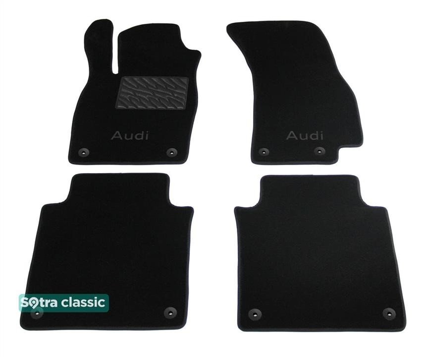Sotra 09139-GD-BLACK Sotra interior mat, two-layer Classic black for Audi A8/S8 (mkIV)(D5)(long) 2017- 09139GDBLACK