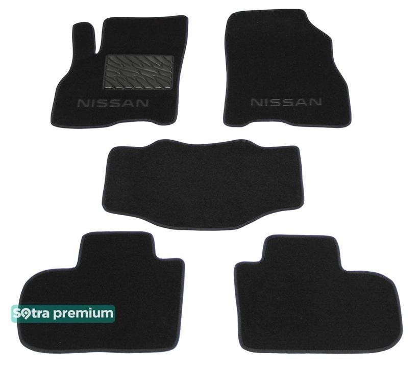Sotra 09109-CH-BLACK Sotra interior mat, two-layer Premium black for Nissan Leaf (mkII) 2017- 09109CHBLACK