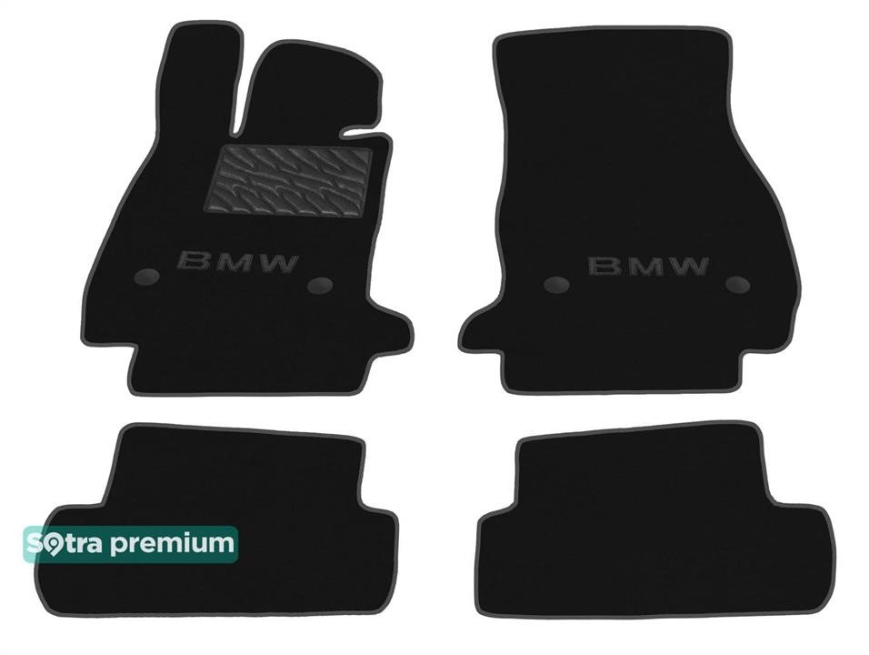 Sotra 09158-CH-GRAPHITE Sotra interior mat, two-layer Premium dark-gray for BMW 8-series (G14; G15; F91; F92) (coupe and convertible) 2018- 09158CHGRAPHITE