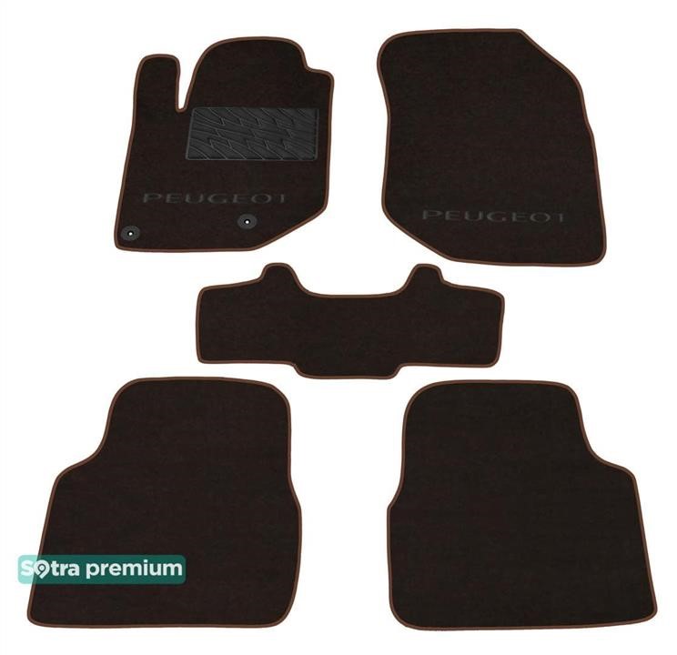 Sotra 09166-CH-CHOCO Sotra interior mat, two-layer Premium brown for Peugeot 208 (mkII); 2008 (mkII) 2019- 09166CHCHOCO