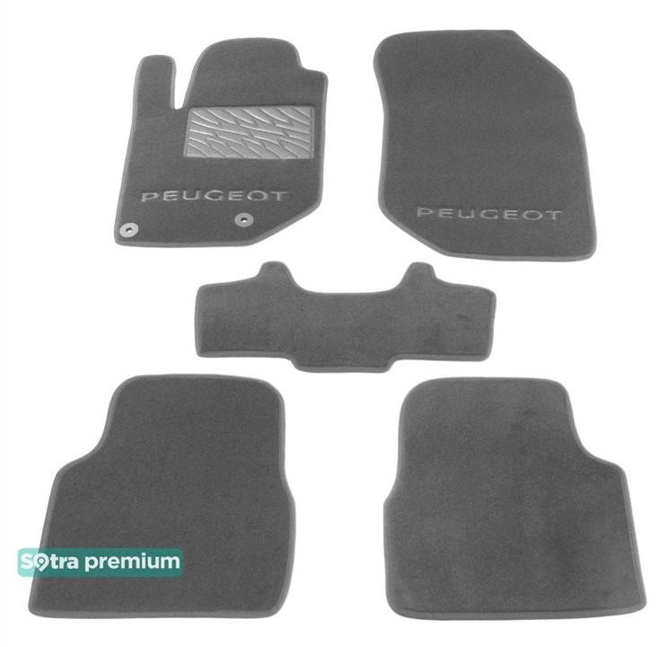 Sotra 09166-CH-GREY Sotra interior mat, two-layer Premium gray for Peugeot 208 (mkII); 2008 (mkII) 2019- 09166CHGREY