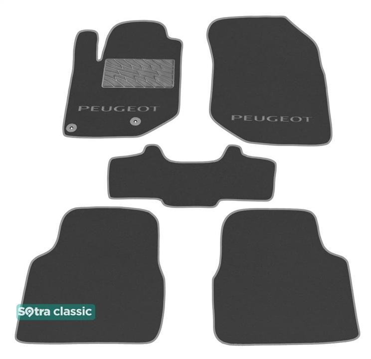 Sotra 09166-GD-GREY Sotra interior mat, two-layer Classic gray for Peugeot 208 (mkII); 2008 (mkII) 2019- 09166GDGREY