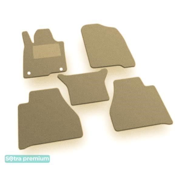 Sotra 09172-CH-BEIGE The carpets of the Sotra interior are two-layer Premium beige for Mercedes-Benz X-Class (W470) 2017-2020, set 09172CHBEIGE