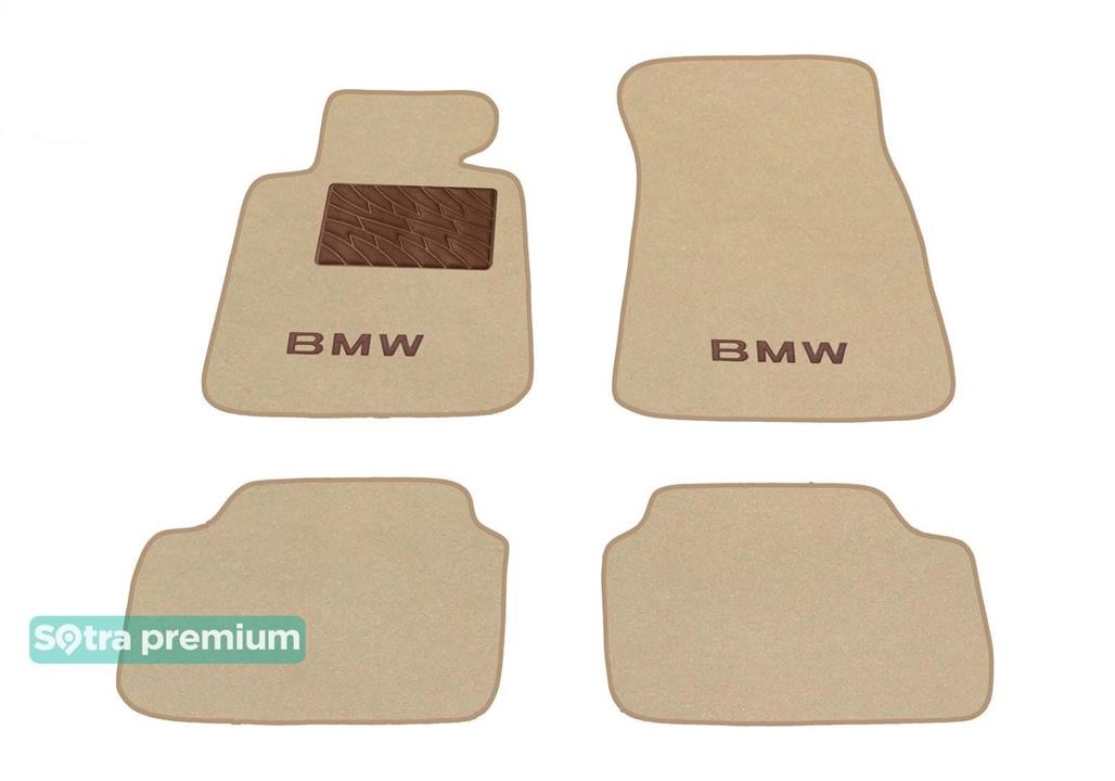 Sotra 08945-CH-BEIGE The carpets of the Sotra interior are two-layer Premium beige for BMW 1-series (F20; F21) 2011-2019, set 08945CHBEIGE