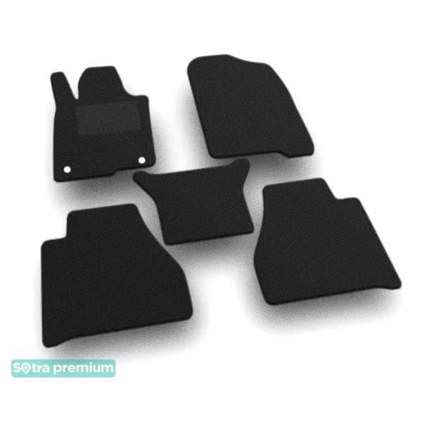 Sotra 09172-CH-BLACK The carpets of the Sotra interior are two-layer Premium black for Mercedes-Benz X-Class (W470) 2017-2020, set 09172CHBLACK