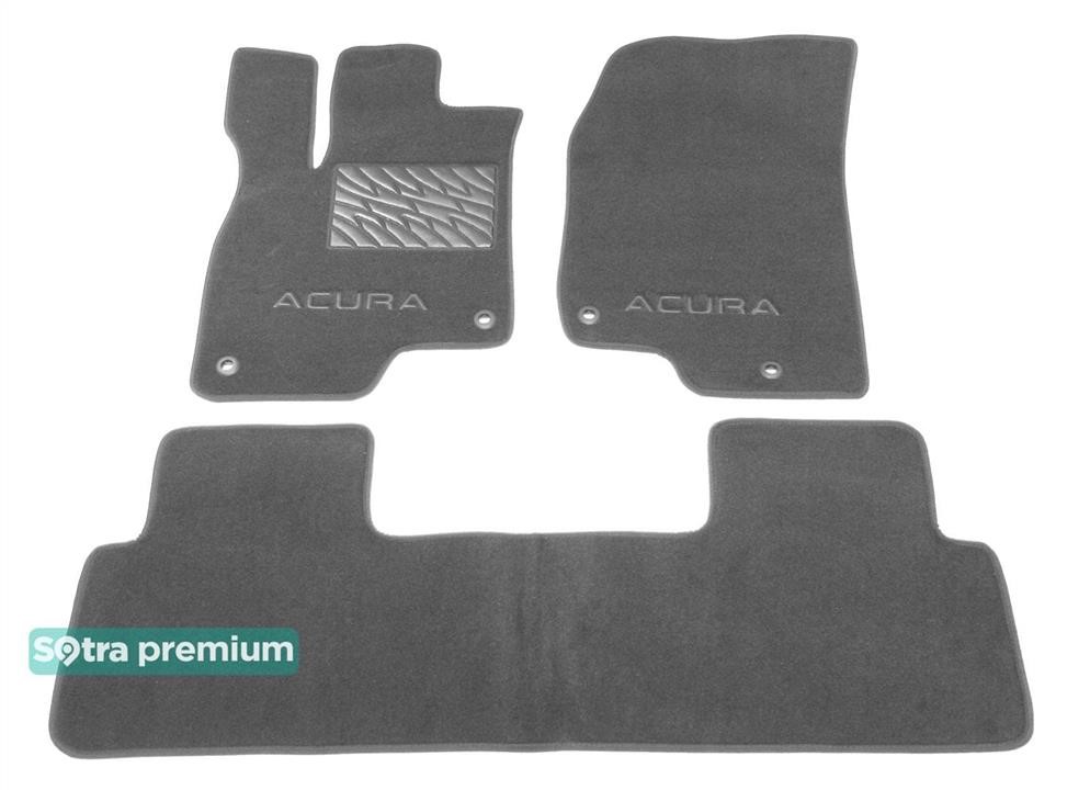 Sotra 09245-CH-GREY The carpets of the Sotra interior are two-layer Premium gray for Acura RDX (mkIII) 2019-, set 09245CHGREY
