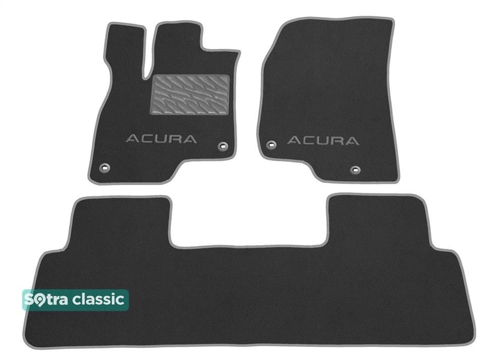 Sotra 09245-GD-GREY The carpets of the Sotra interior are two-layer Classic gray for Acura RDX (mkIII) 2019-, set 09245GDGREY