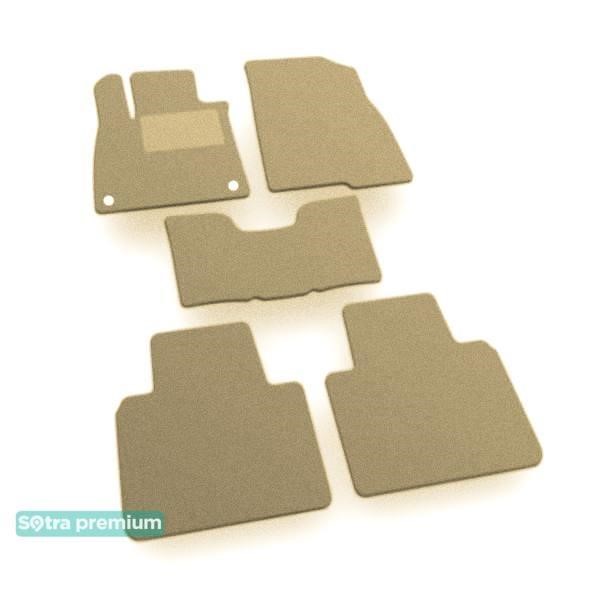 Sotra 09249-CH-BEIGE The carpets of the Sotra interior are two-layer Premium beige for Honda Accord (mkX) 2018-, set 09249CHBEIGE