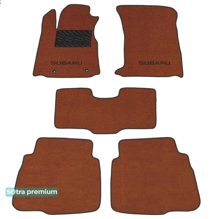 Sotra 09298-CH-TERRA The carpets of the Sotra interior are two-layer Premium terracotta for Subaru Legacy (mkVII) / Outback (mkVI) 2020-, set 09298CHTERRA