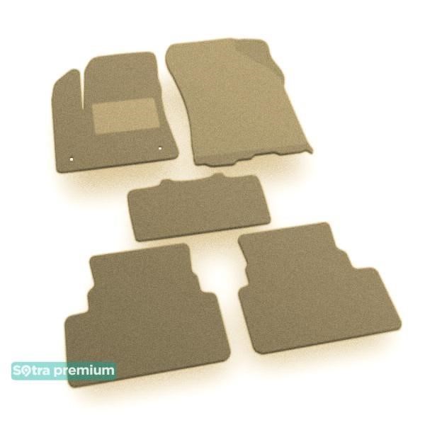 Sotra 09436-CH-BEIGE The carpets of the Sotra interior are two-layer Premium beige for Opel Grandland (mkI) 2017-, set 09436CHBEIGE