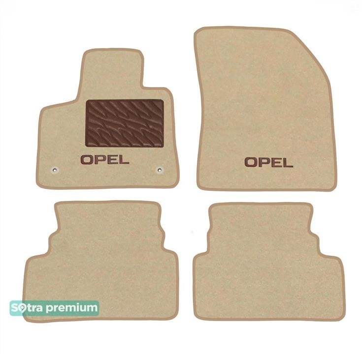 Sotra 90086-CH-BEIGE The carpets of the Sotra interior are two-layer Premium beige for Opel Grandland (mkI) 2017-, set 90086CHBEIGE