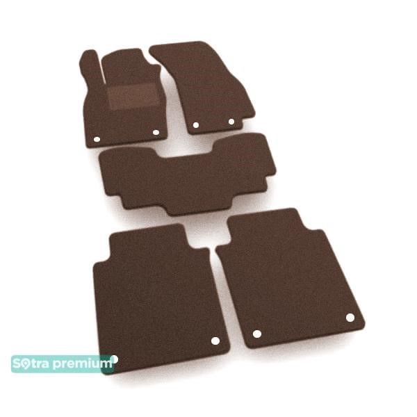Sotra 09556-CH-CHOCO Sotra interior mat, two-layer Premium brown for Audi A8/S8 (mkIV)(D5)(long) 2017- 09556CHCHOCO
