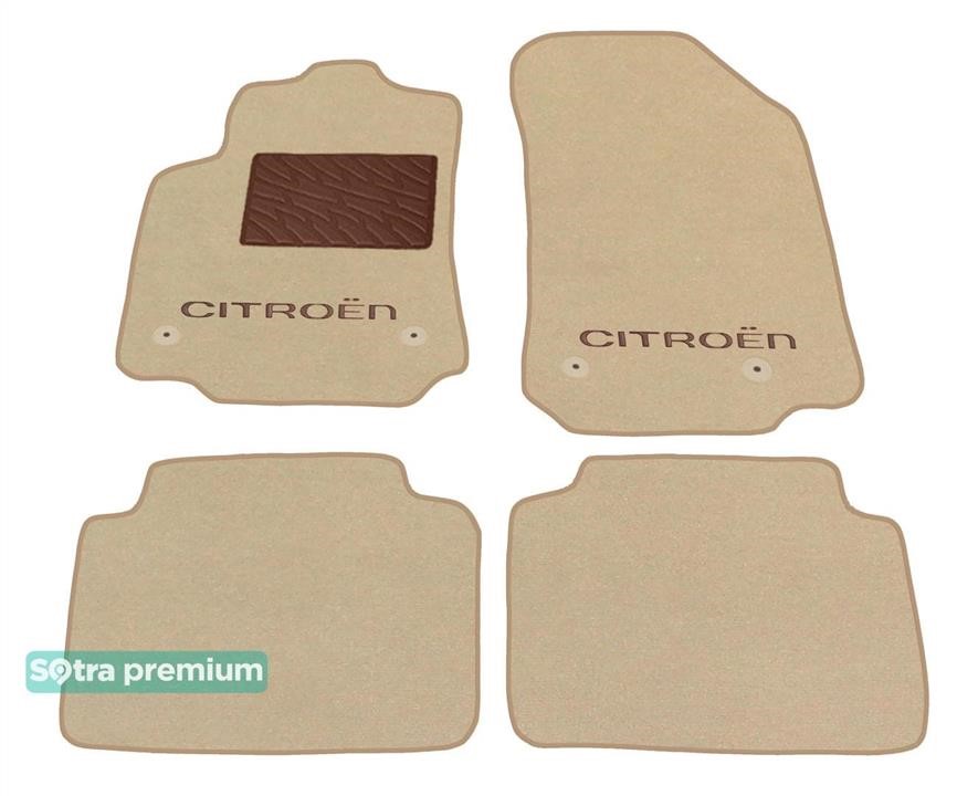 Sotra 90095-CH-BEIGE The carpets of the Sotra interior are two-layer Premium beige for Citroen C3 Aircross (mkI) 2017-, set 90095CHBEIGE