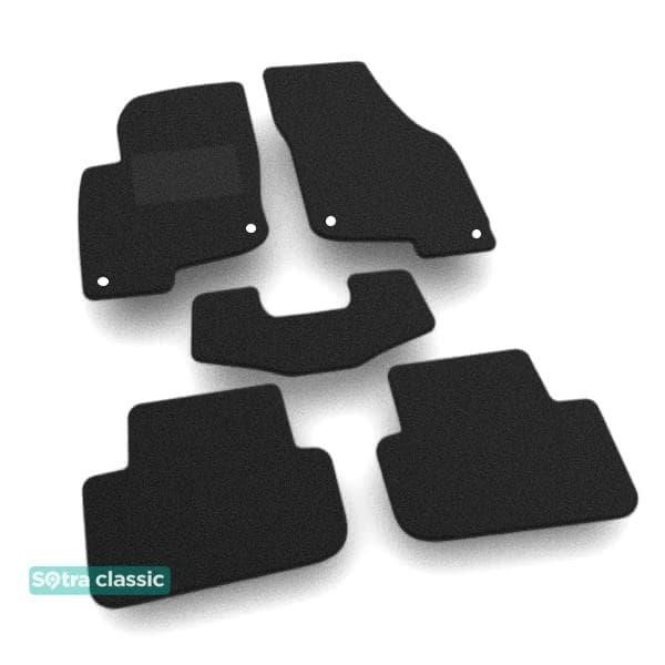 Sotra 09591-GD-BLACK The carpets of the Sotra interior are two-layer Classic black for Audi Q2L e-tron (mkI) (electric) 2016-2023 (CN), set 09591GDBLACK