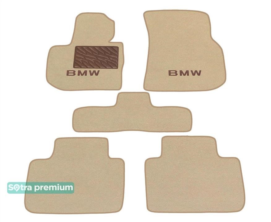 Sotra 90082-CH-BEIGE The carpets of the Sotra interior are two-layer Premium beige for BMW X3 (G01; F97) / X4 (G02; F98) 2017- / iX3 (G08) 2020-, set 90082CHBEIGE