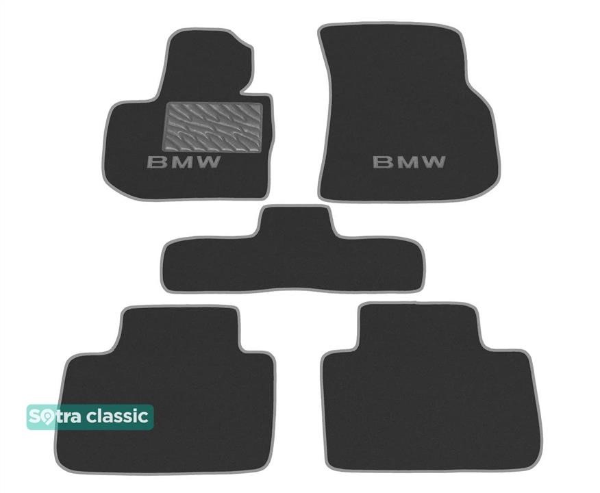 Sotra 90082-GD-GREY The carpets of the Sotra interior are two-layer Classic gray for BMW X3 (G01; F97) / X4 (G02; F98) 2017- / iX3 (G08) 2020-, set 90082GDGREY