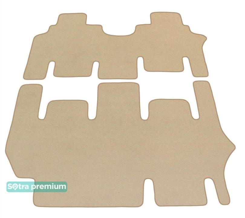 Sotra 90104-CH-BEIGE The carpets of the Sotra interior are two-layer Premium beige for Mercedes-Benz Viano (W639)(2nd row - 1+1)(3rd row - 2+1)(2nd-3rd row) 2003-2014, set 90104CHBEIGE