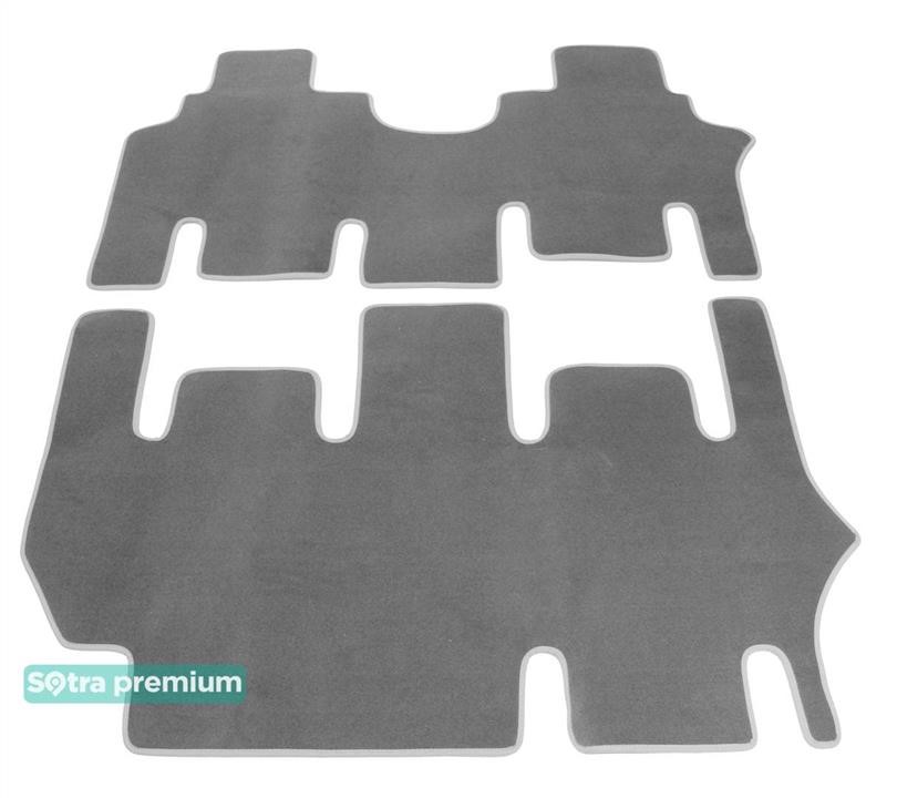 Sotra 90104-CH-GREY The carpets of the Sotra interior are two-layer Premium gray for Mercedes-Benz Viano (W639)(2nd row - 1+1)(3rd row - 2+1)(2nd-3rd row) 2003-2014, set 90104CHGREY